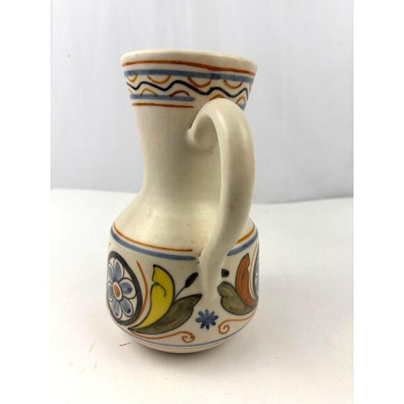 VTG Handmade Spanish Talavera Chacón Pitcher Pottery Spain - Picture 7 of 11